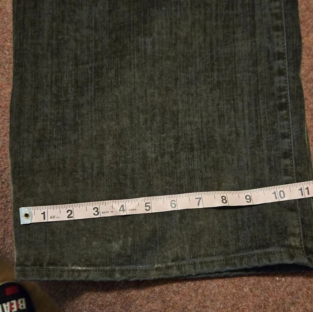 Universal Threads Sailor High Waisted Wide Leg Pant Gold Sheen Dark Gray 12R - Picture 10 of 11